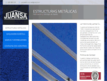 Tablet Screenshot of juansaestructuras.com